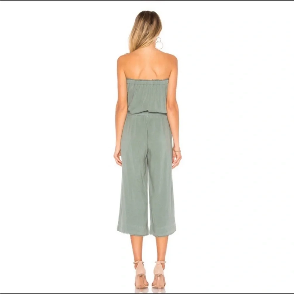 Anthropologie Cloth & Stone Women’s white Strapless‎ Jumpsuit Size S